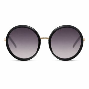 Lunettes de soleil femme rondes noires